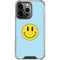 Blue Happy Face iPhone 14 Pro Clear Case